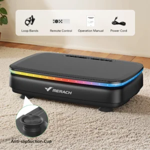 MERACH Vibration Plate Exercise Machine Lymphatic Drainage