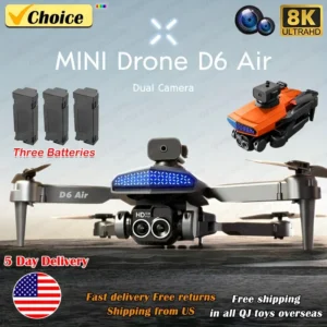 New D6 8K Drone,l HD Dual Camera  Obstacle Avoidance
